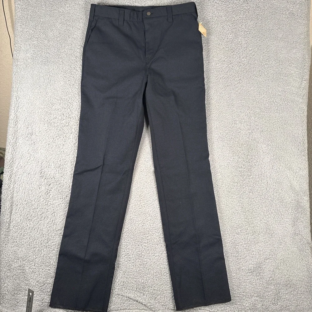 Flying Cross Station Pants Mens 34 Navy Blue Fire Resistant Nomex IIIA Unhemmed